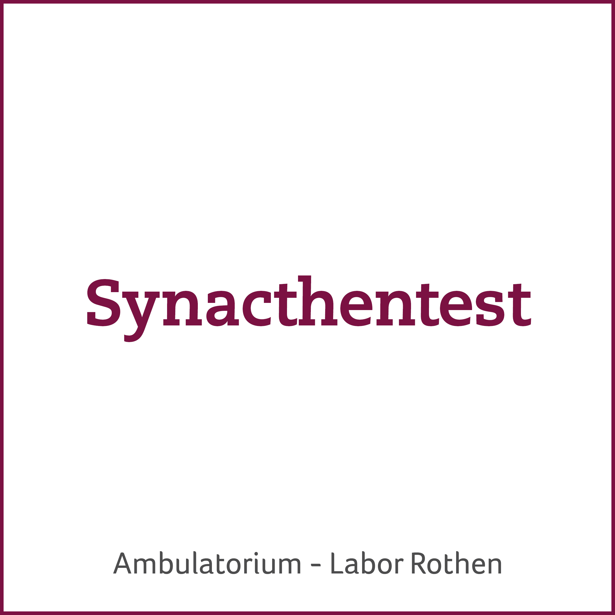 Synacthentest